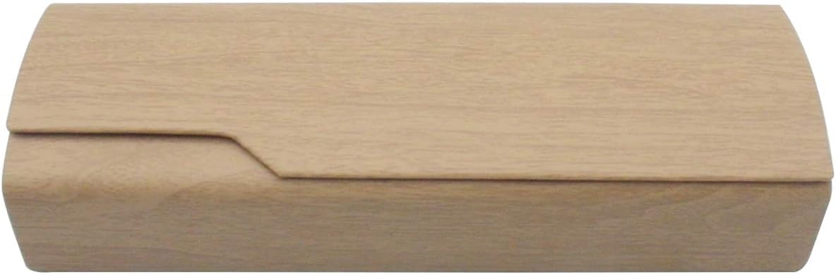 INNOLIFEWood Grain Glasses Case Sunglasses Protector Eyeglasses Box - Apricot - One Size