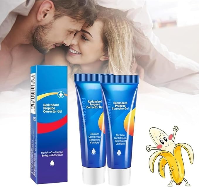 BruteCo Redundant Prepuce Corrector Gel, Natural Ingredients Phimosis Foreskin Correction Gel, Correction Gel for Excessive Foreskin, Fast and Gentle Action, Effective Relief (2pcs)