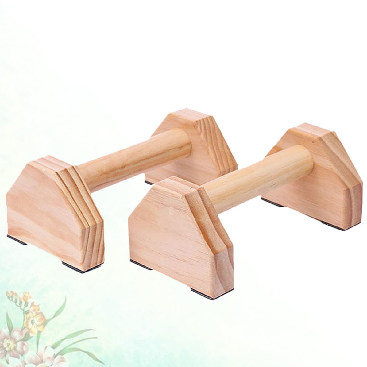 Soporte para Flexiones de Madera Khaki, Barras Paralelas
