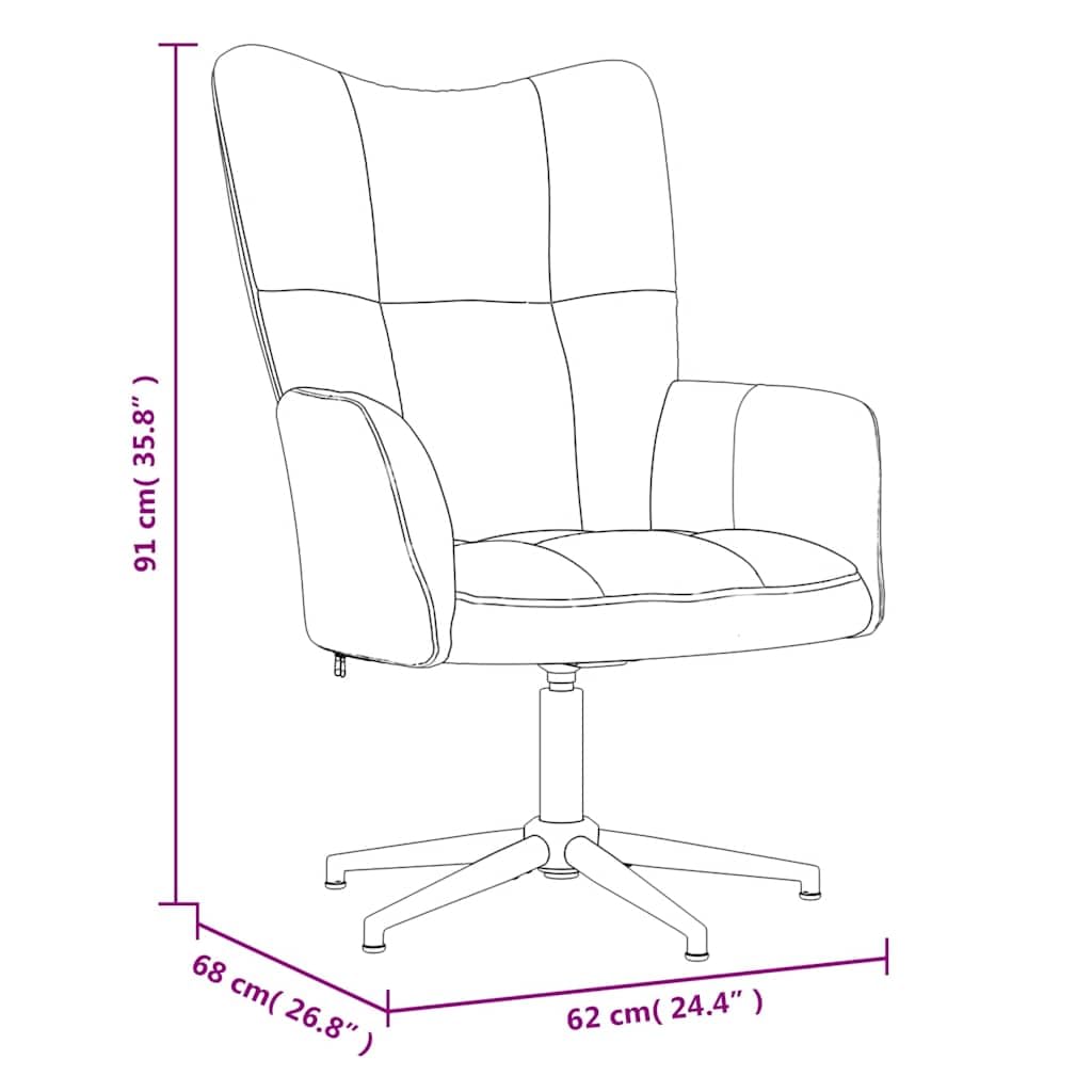 vidaXL Relaxsessel mit Hocker Drehbar Fernsehsessel Polsterstuhl Polstersessel Relaxstuhl Sessel Ohrensessel Armsessel Wohnzimmer Senfgelb Samt