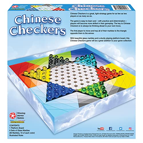 Chinese Checkers, Family Edition por Winning Moves Games USA | Alta Calidad, 2 a 6 Jugadores, 7+ años miniatura 3