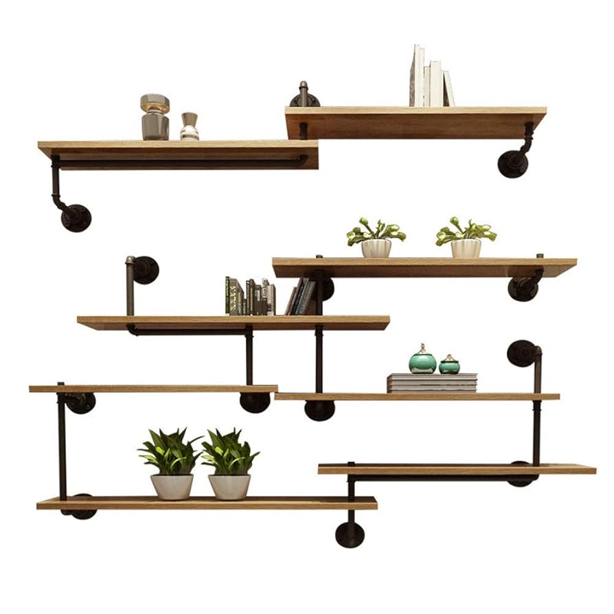 業務用壁取付パイプ棚 Amazon.co.jp: LIANTRAL 工業用 壁取り付け型 鉄製パイプ棚 DIY