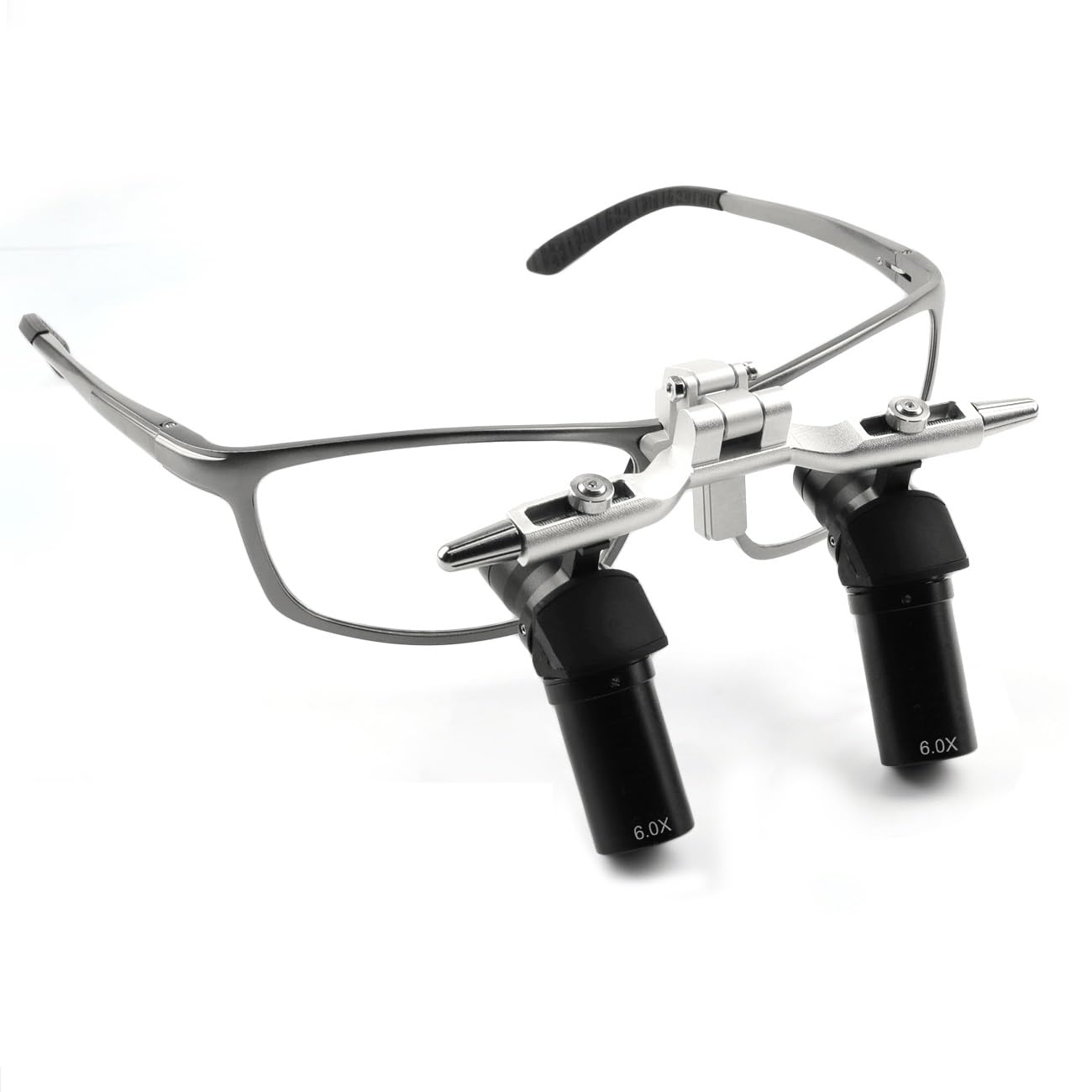 Adegbojo 6X Ergo Loupes,45° Ergonomic Design,Ergonomic Binocular Magnifier,Bend Head Adjustable Magnifying Glasses,350-450mm