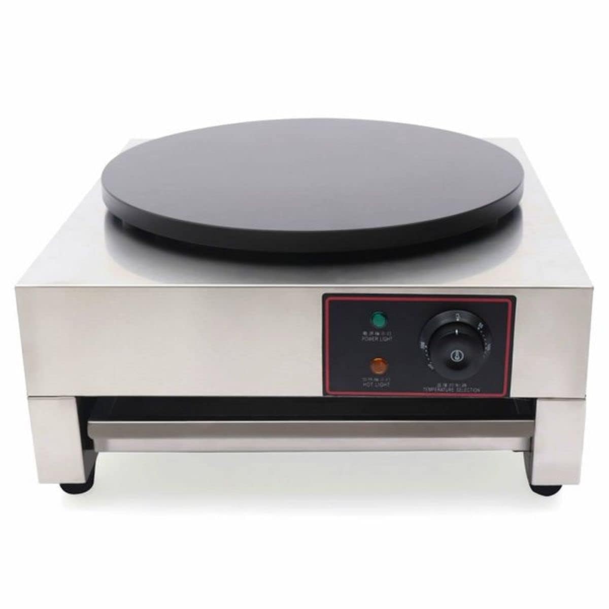 KHUSHI UDYOG- Electric Crepe Maker Machine, 40cm Cooking Surface, Temperature Control, Commercial Grade Dosa Maker for Frankies, Moonglet, Chila-picture-11