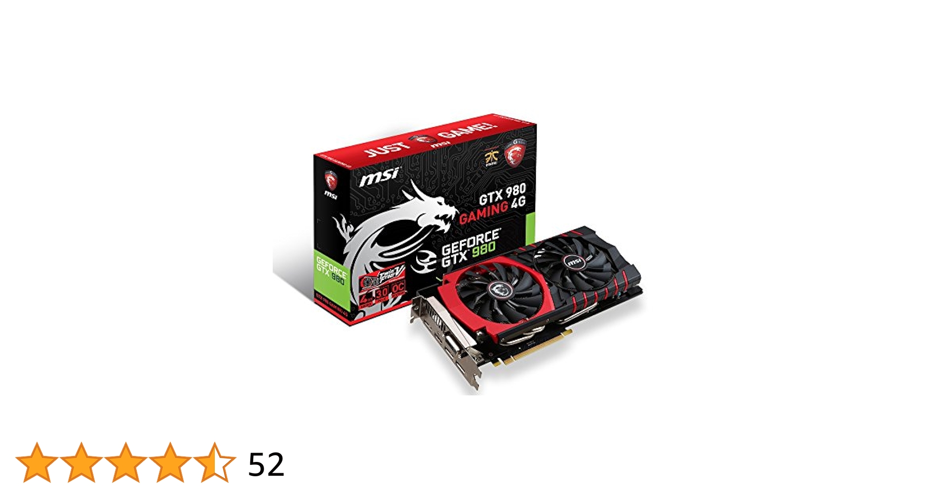 Amazon | MSI GTX 980 GAMING 4G グラフィックスボード VD5504