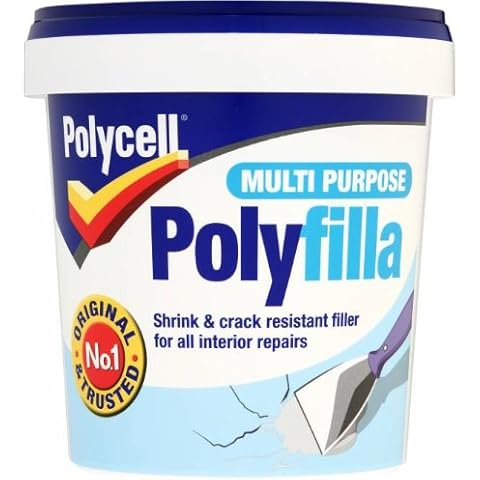 Polycell PLCMPPR1KGS Multi-Purpose Polyfilla Ready Mixed, 1 Kg , White Cover
