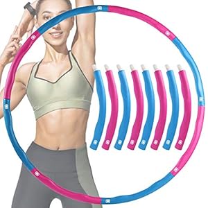 O-Kinee Fitnesskreis, Gewichtsverlust Schlankheits Kreis, Gymnastik Kreis abnehmbare Schaumbeschichtung Massageknopf Wellenstruktur für Gewichtsverlust Fitness-Training