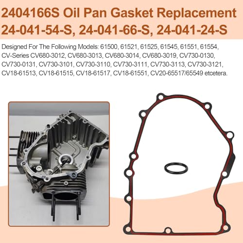 Image of 2404166s Gasket Replacement Kohler Engine Oil Pan Gasket 24-041-66-S, 24-041-54-S Oil Gasket with O-Ring