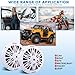 Pyle 6.5 Inch Dual Marine Speakers - 2 Way Waterproof and Weather Resistant Outdoor Audio Stereo Sound System with 200 Watt Power, Poly Carbon Cone and Butyl Rubber Surround - 1 Pair (White)