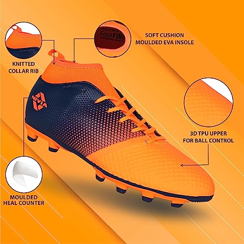 Image of Nivia Ashtang 2.0 Football Studs for Men, High-Performance Football Shoes, Soccer Studs, Football Sports Shoes
