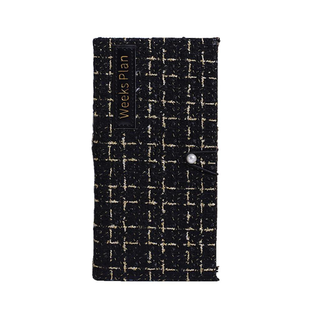 Undated Pocket Weekly Planner Schedule Organizer Agenda Year Month Week Plan A6 Notebooks (A6 undated planner Black) — image 1