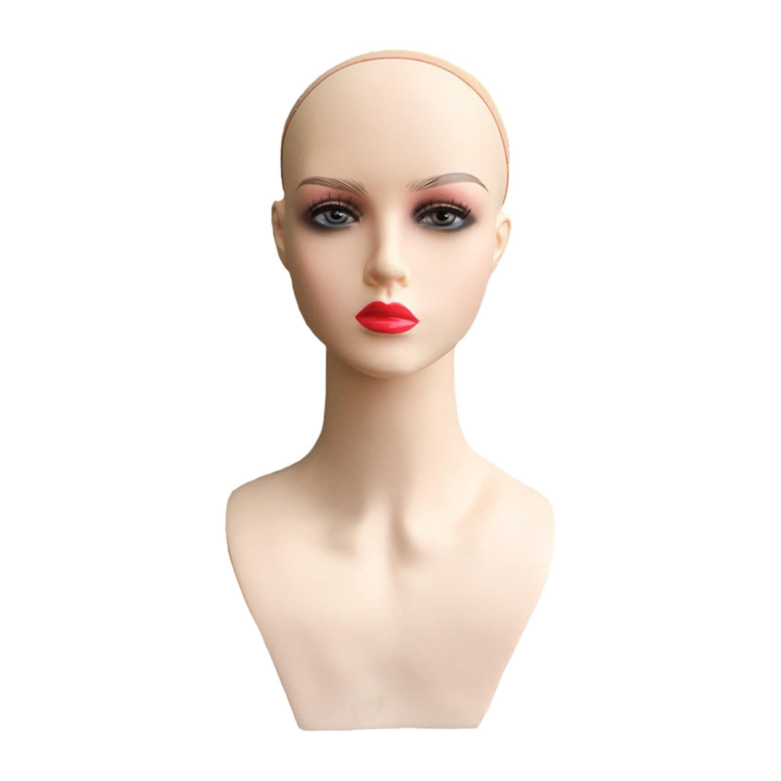 PUXZYAX Portable Wig Head Display Stand Designed For Stylish Showcasing Of Accessories In Malls And Salons Glasses Wig Head Mannequin Display Model With