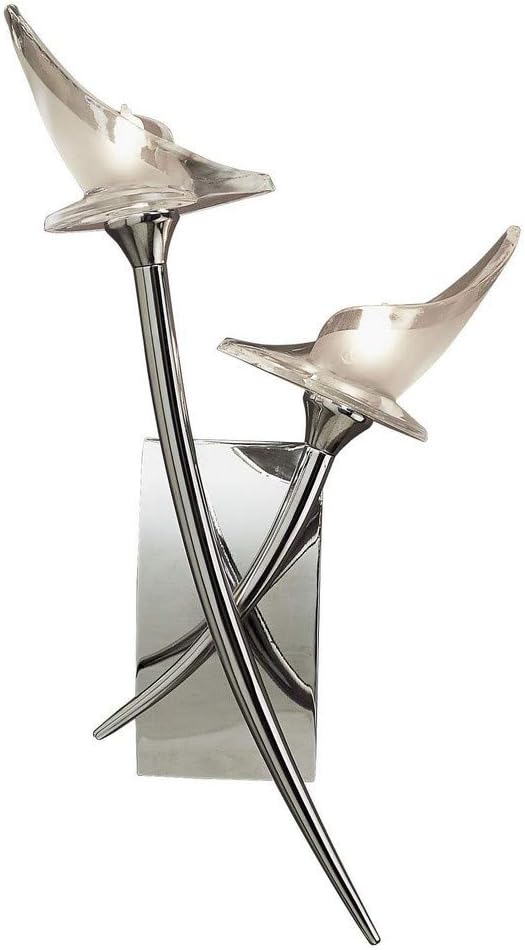 Flavia Wall Lamp Switched 2 Light G9 Polished Chrome