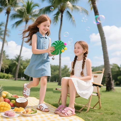 Kiderence Toddler Girls Sandals Little Girls Kids Shoes Girls Sandals Toddler2