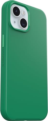 Miniatura 4 de OtterBox Funda de la serie Symmetry para iPhone 15, iPhone 14 y iPhone 13 - Green Juice (verde), se ajusta a MagSafe, ultra suave, bordes elevados