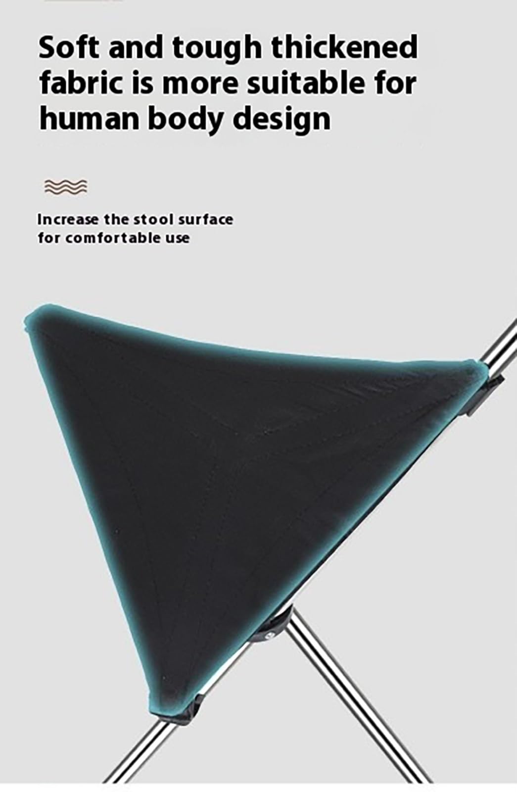 Canne pliante avec siège, canne légère 2 en 1 et tabouret de voyage portable, hauteur réglable pour une utilisation en extérieur, supporte 100 kg