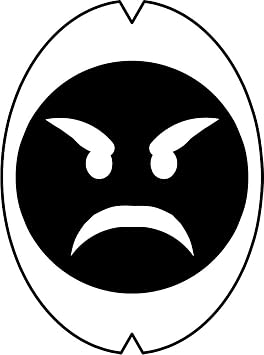 Creative Tennis Racquet Stencil - Mad Face