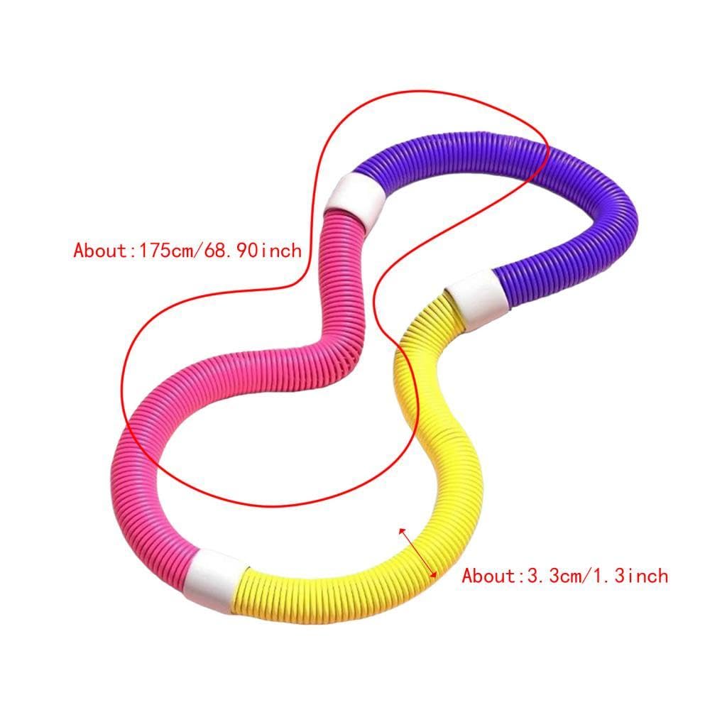 Cerchio Fitness Flessibile in PVC con Rotazione Piacevole per Un Allenamento Completo di Tutto Il Corpo, Adatto a Uomini, Donne E Bambini.