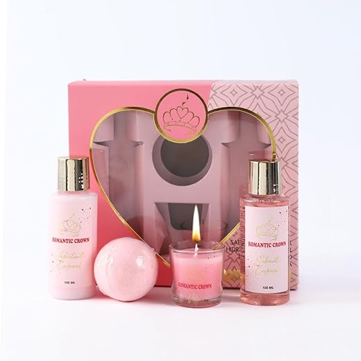 Kit presente de Natal presente SPA feminino para esposa, namorada,mãe com Vela+Sais de Banho+Gel de Banho+Banho de Bola