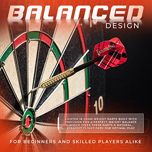 Franklin Sports Steel Tip Darts - 18 Gram Nylon Flight Dart Set - 6 Pack - image 5