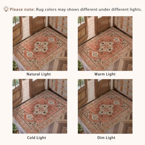 Image of Tangsoo Boho Runner Rug, 2x6 Washable Runner Rugs for Hallways, Non Slip