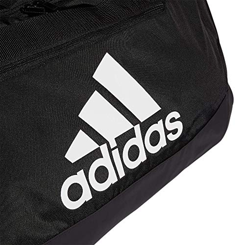 adidas Defender 4 Large Duffel Bag, Black/White, One Size