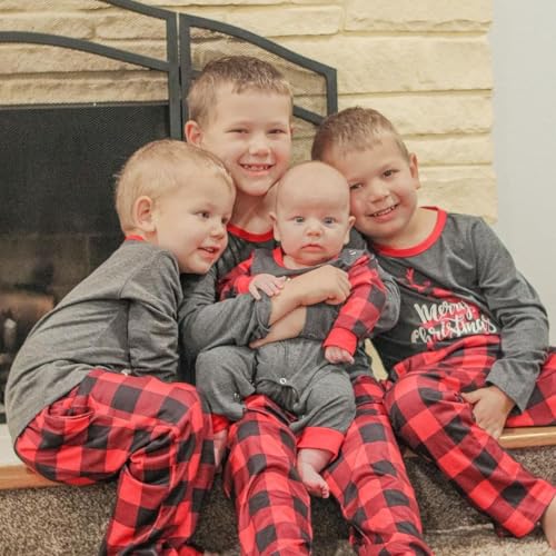 Image of Yaffi Matching Family Pajamas Sets Christmas PJ's Sleepwear for Kids & Adult