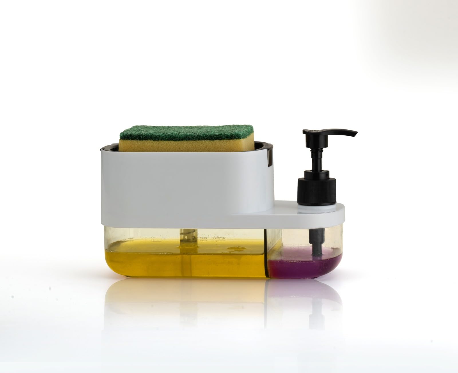 Royal Brothers 3 in 1 Soap Pump Dispenser Dish Soap Liquid Dispenser Sponge Holder Dish Soap Pump Dispenser for Kitchen Sink Countertop Kitchen Bathroom (White) (B0DDJCNPDF) Amazon Price History, Amazon Price Tracker