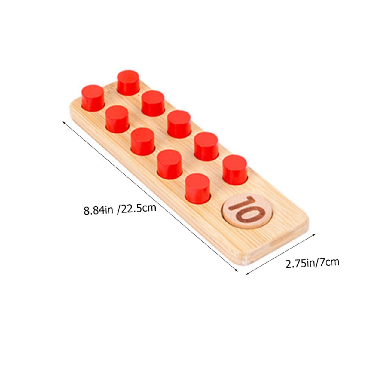 iplusmile Juguete de Madera para Contar, Juego de 10 Piezas, Niños