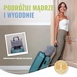 BOACAY Pakowalny Koc Podróżny do Samolotu, Samochodu - Kompaktowy Koc Biurowy - Przenośna Poduszka dla Dorosłych, Dzieci z Pokrowcem, Rękaw na Bagaż, Klipem na Plecak