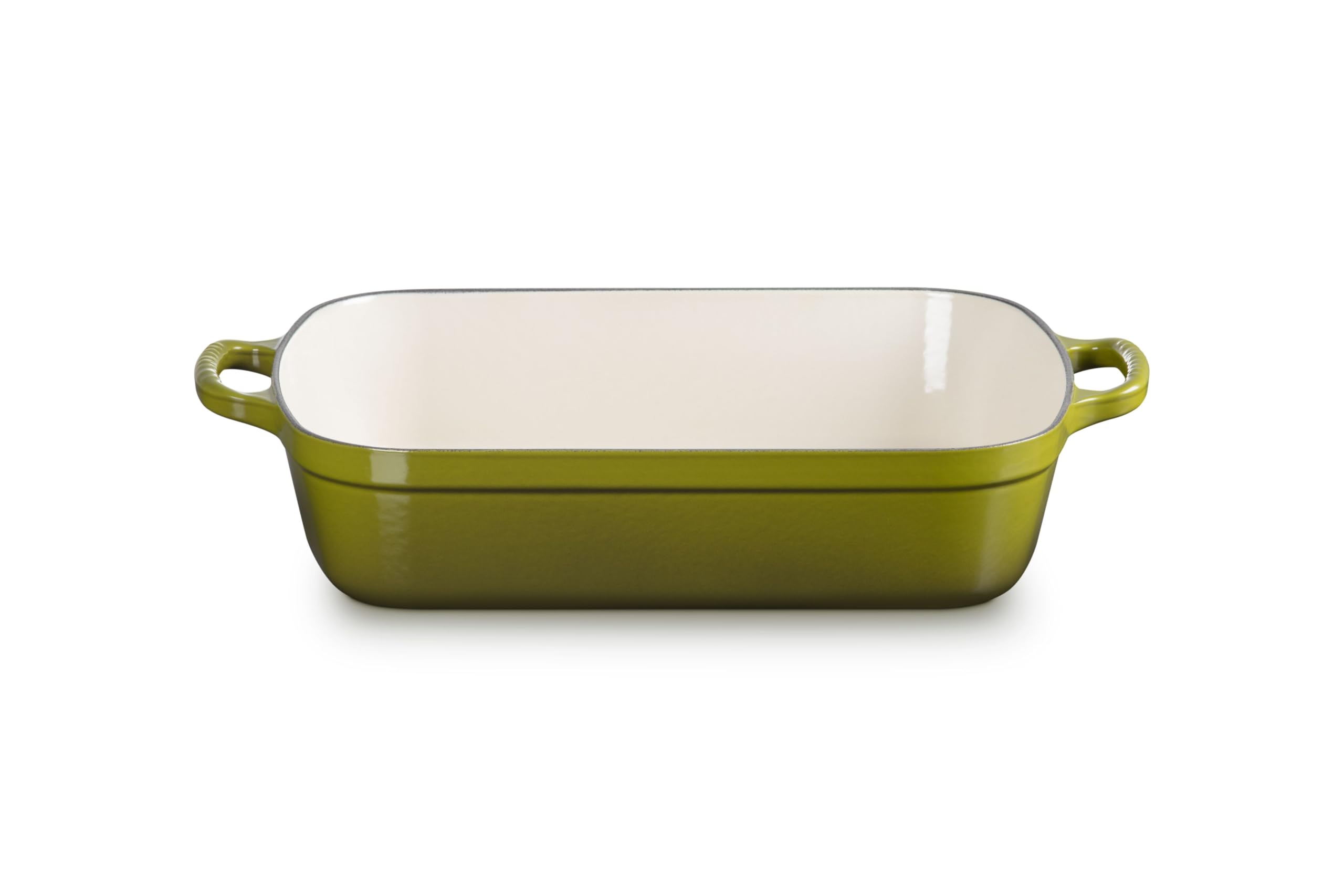 Le Creuset Olive Enameled Cast Iron Roaster - 5.25 qt -2