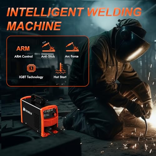 TECWELD 200A IGBT Inverter Welding Machine - Dual Voltage 110V/220V & 240V Portable Stick Welder with Synergic Control, Digital Display, Hot Start, Arc Force, Anti-Stick (For Home & Professional Use) - Image 2