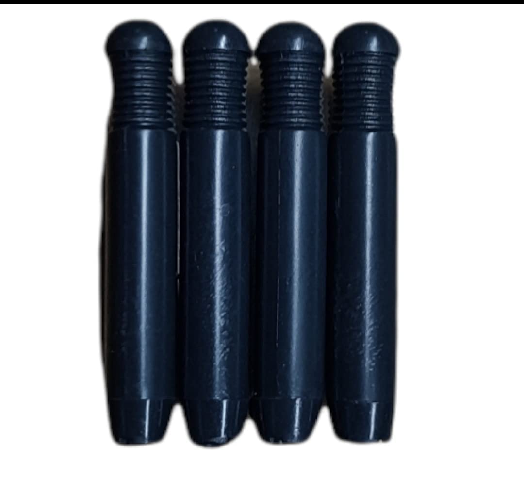 Pinzu Interior Door Lock Knob Pull Pin Compatible/Replacement for Wagon-R/Alto/Versa/Alto 800/EECO/ZEN Estilo (4 Pieces),Black