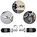 GDAUTO Motorcycle Footpegs Highway Pegs Foot Rest Fit for Road King Street Glide Honda Suzuki Yamaha Kawasaki Engine Guard (Short Angled, Chrome style 1)