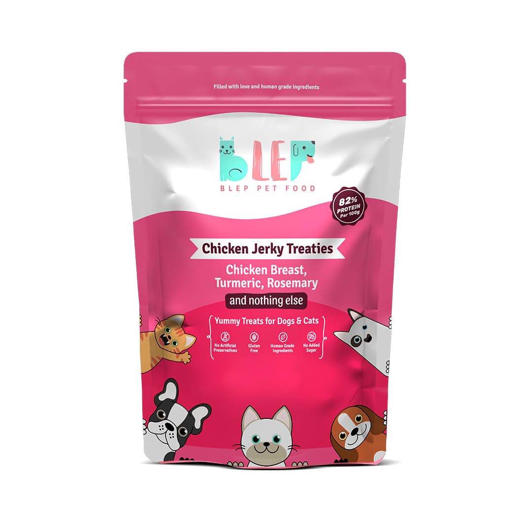 BLEP Chicken Jerky Treats Natural & Healthy Chicken Jerky Treat for Dogs & Cats, Dehydrated Chicken Breast, High Protein, HumanGrade, Best & Tasty Food for Fussy Dogs, Omega 3 & 6 Rich, 70g (B0D5QLN769) Amazon Price History, Amazon Price Tracker