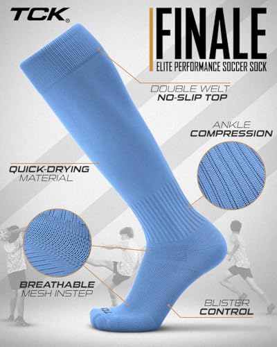 Image of Finale Soccer Socks Youth & Adult | Knee High Men's & Kids Soccer Socks | Stretch Fit for Shin Guards | Made in the USA