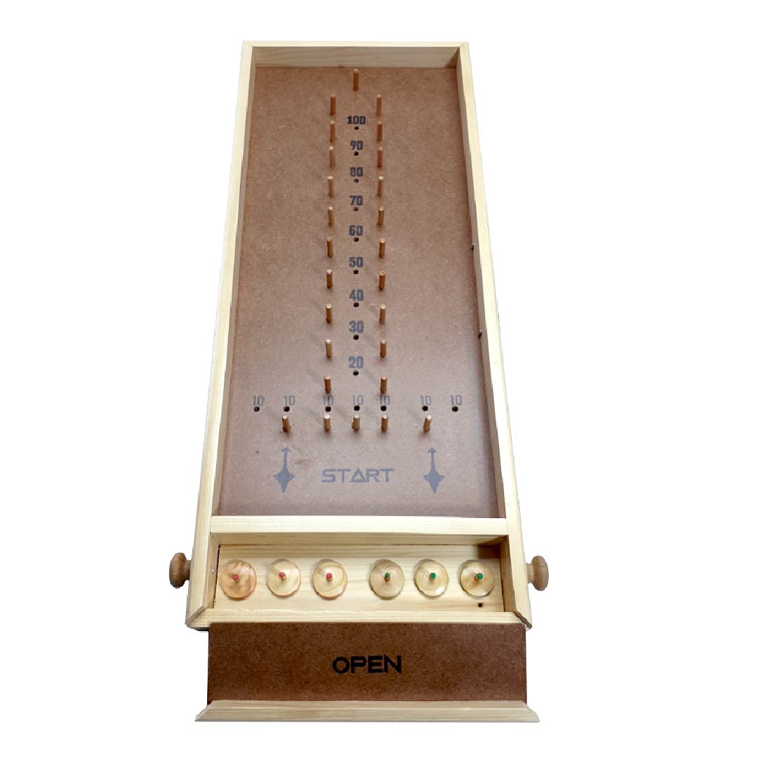 Buy LATTO Spin it score it by Logs & Bogs, a wooden spinning top board