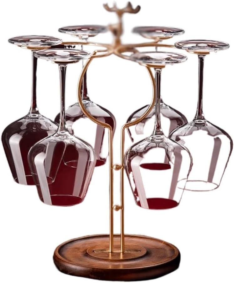 Red Wine Glass Rack Cabinet Decoration Hanging Storage