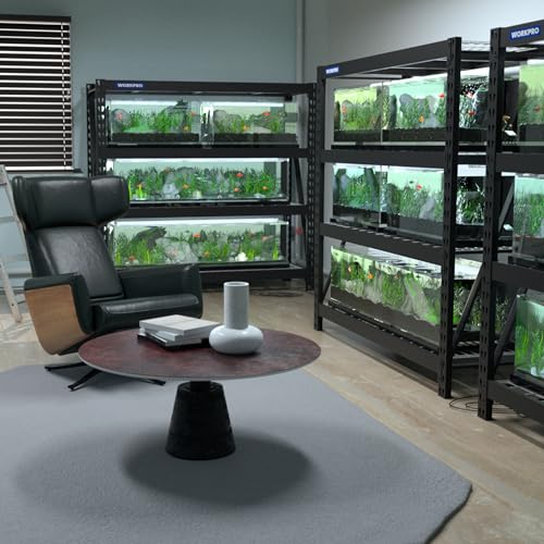 Image of WORKPRO Heavy Duty Metal Garage Shelving, 68 inch W x 24 inch D x 65 inch H, 7200 LBS Load
