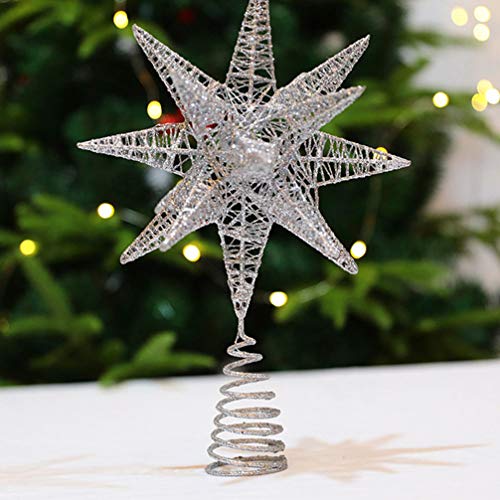 1 Unidade Ornamento De Estrela De Ferro Forjado Adereço De Árvore De Natal Enfeites De Árvore De Nat