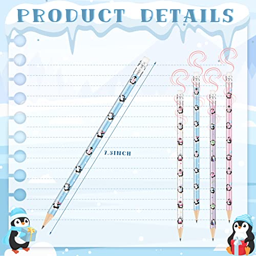 Set de 48 lápices perfumados con diseño de pingüino miniatura 2