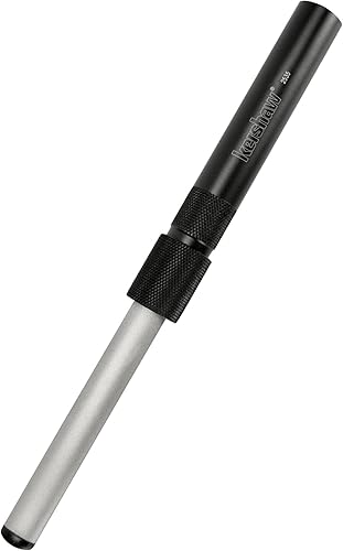 Kershaw Ultra-Tek - Afilador de cuchillas 2535 acero afilador de 4 pulgadas eje ovalado recubierto de diamante de grano 600 mango de aluminio