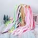 40 Pieces Mix Color Ribbon Sticks with Bell Fairy Stick Party Streamers for Wedding Party(Multicolor)