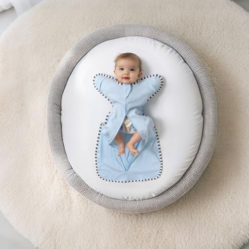 Image of Transition Swaddle, 2 Pack 100% Cotton Baby Sleep Sack | 2-Way Zipper Infant Arm Up Swaddle for Newborn Baby Boy Girl