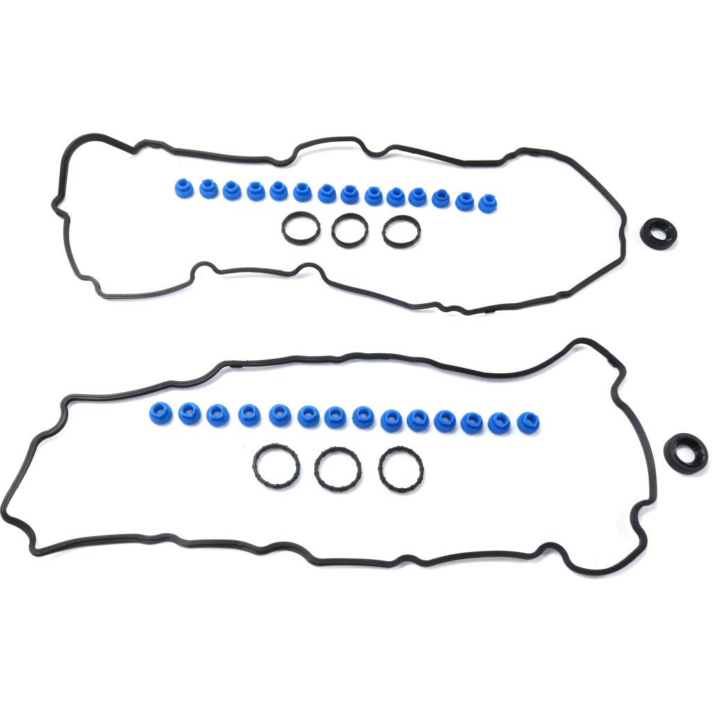for Ford Fusion Valve Cover Gasket 2010 2011 2012 | Rubber Material | 6 Cyl | 3.0L Engine | w/Grommets & Spark Plug Tube Seals