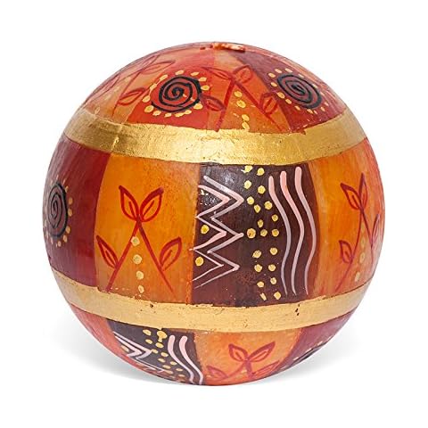 Kapula Hand Painted Safari Gold Candle Cover