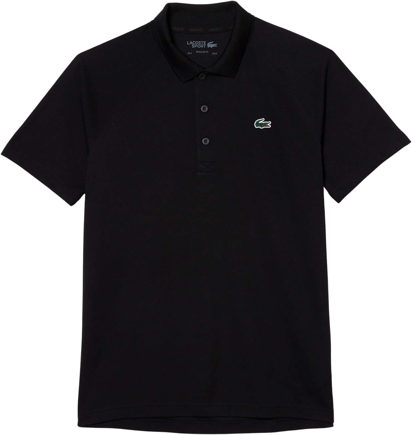 Lacoste Men's Regular Fit UV Protect Golf Polo Shirt, Black, Small - Image 5