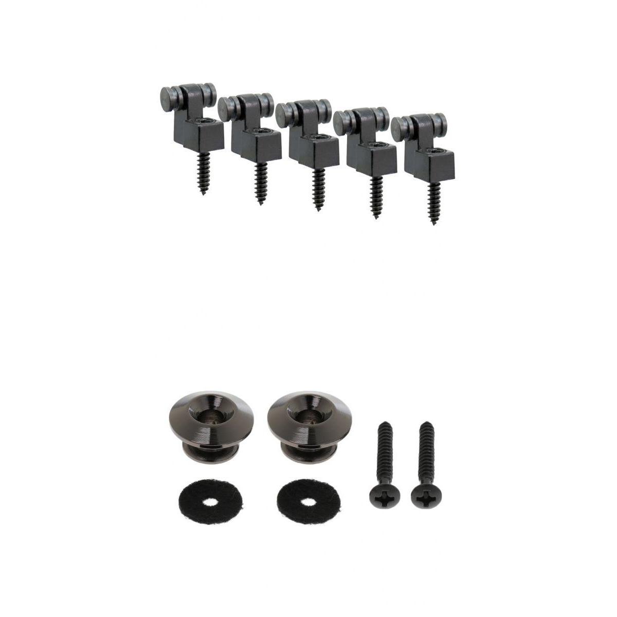 CALANDIS™ 2 Pcs Strap Button +5Pcs Roller String Tree Guides Retainer Screw for Guitar | Straps | Parts & Accessories | Guitars & Basses-image-22