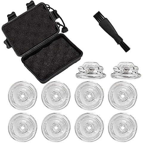 Cocfong Silicone Pipe Glass Bowls,Replacement Glass Screen Filters,Thick Glass Bowls with Multiple Honeycomb Holes(1Hole-10pcs) Cover