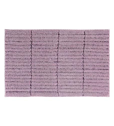 Image of Obsessions Soft & Plush Bath Mat | Quick Dry, Stain & Skid Resistant | Luxuriously Soft, Long Lasting Color | TPR Latex Backing, Size 40x60 cm, Onion Pink & Plum